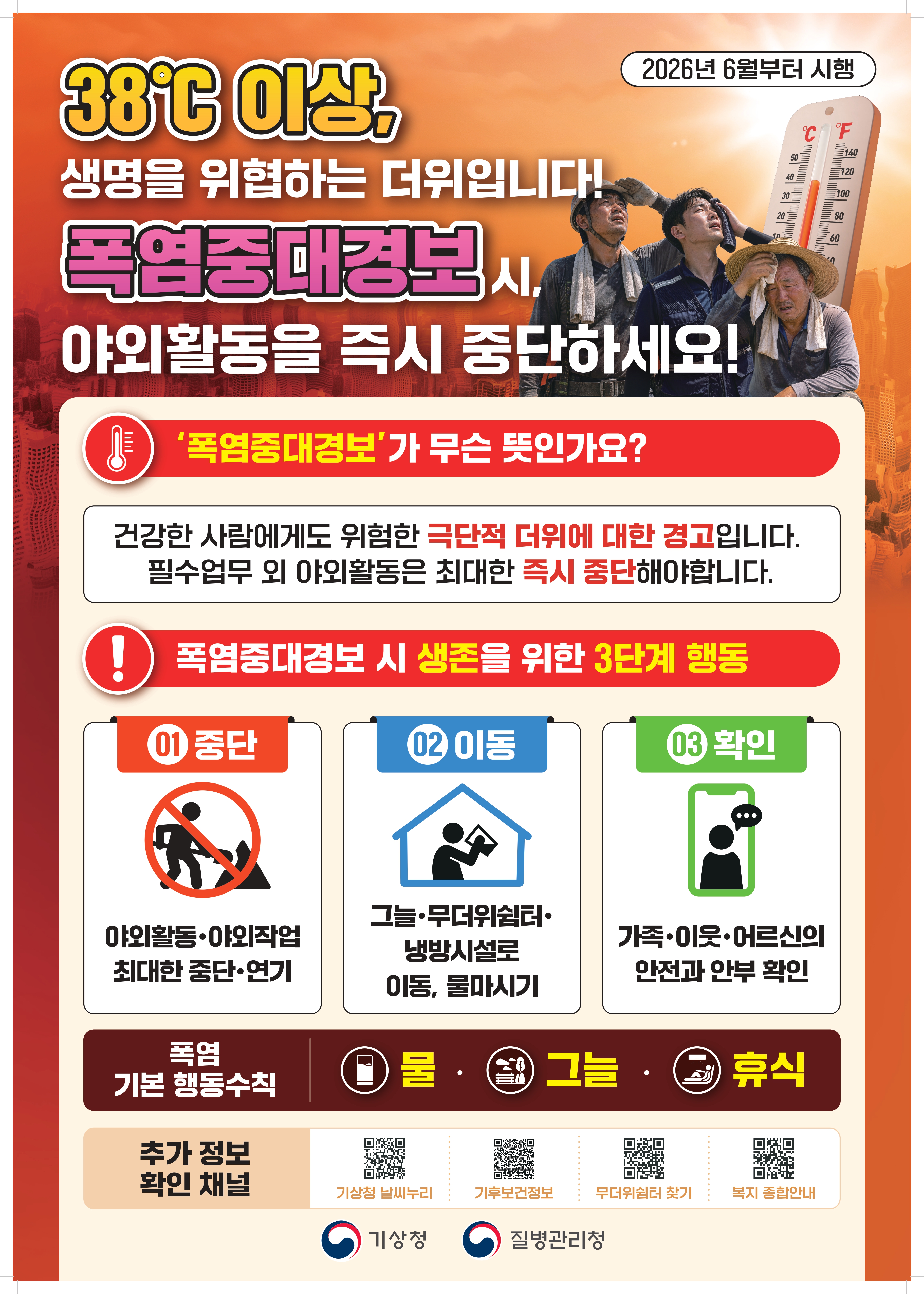 폭염중대경보 및 열대야주의보란?